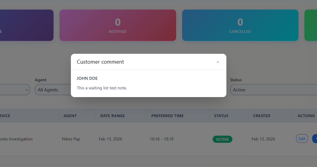 Read comments from clients.