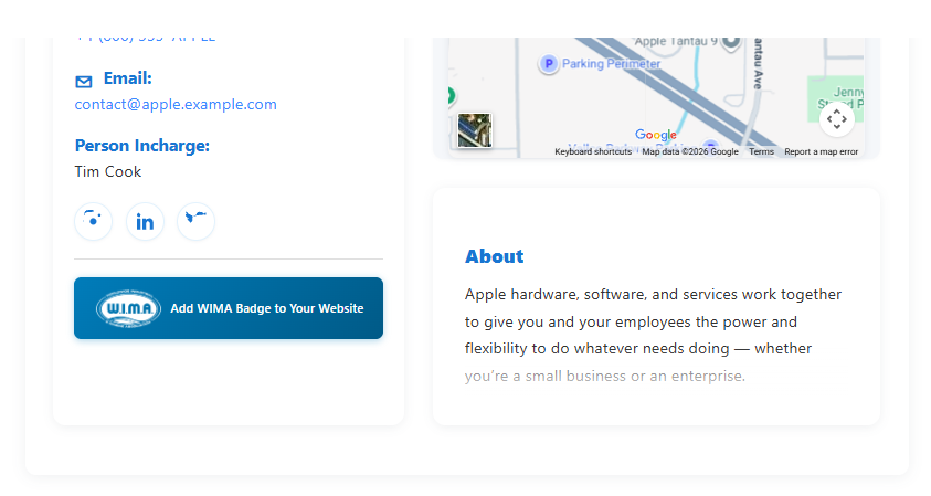 Add information for each company