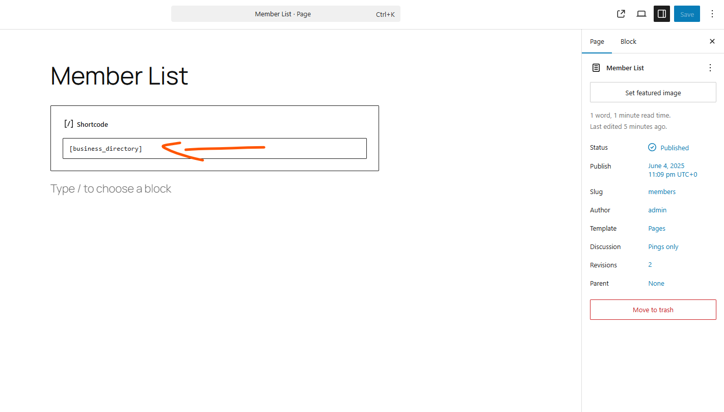 Easy to add to a page you want with a shortcode